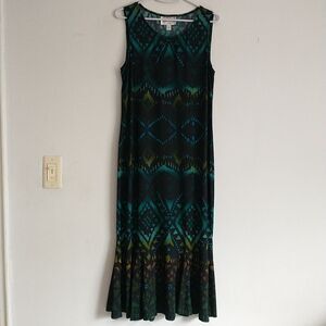 Just Taylor Shift Dress 12/M*Gree Geometric Flare Psychedelic Fairy GrungeHippie